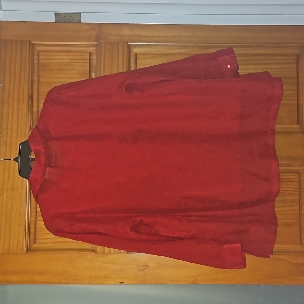 Plus Size Button Front Blouse - image 3